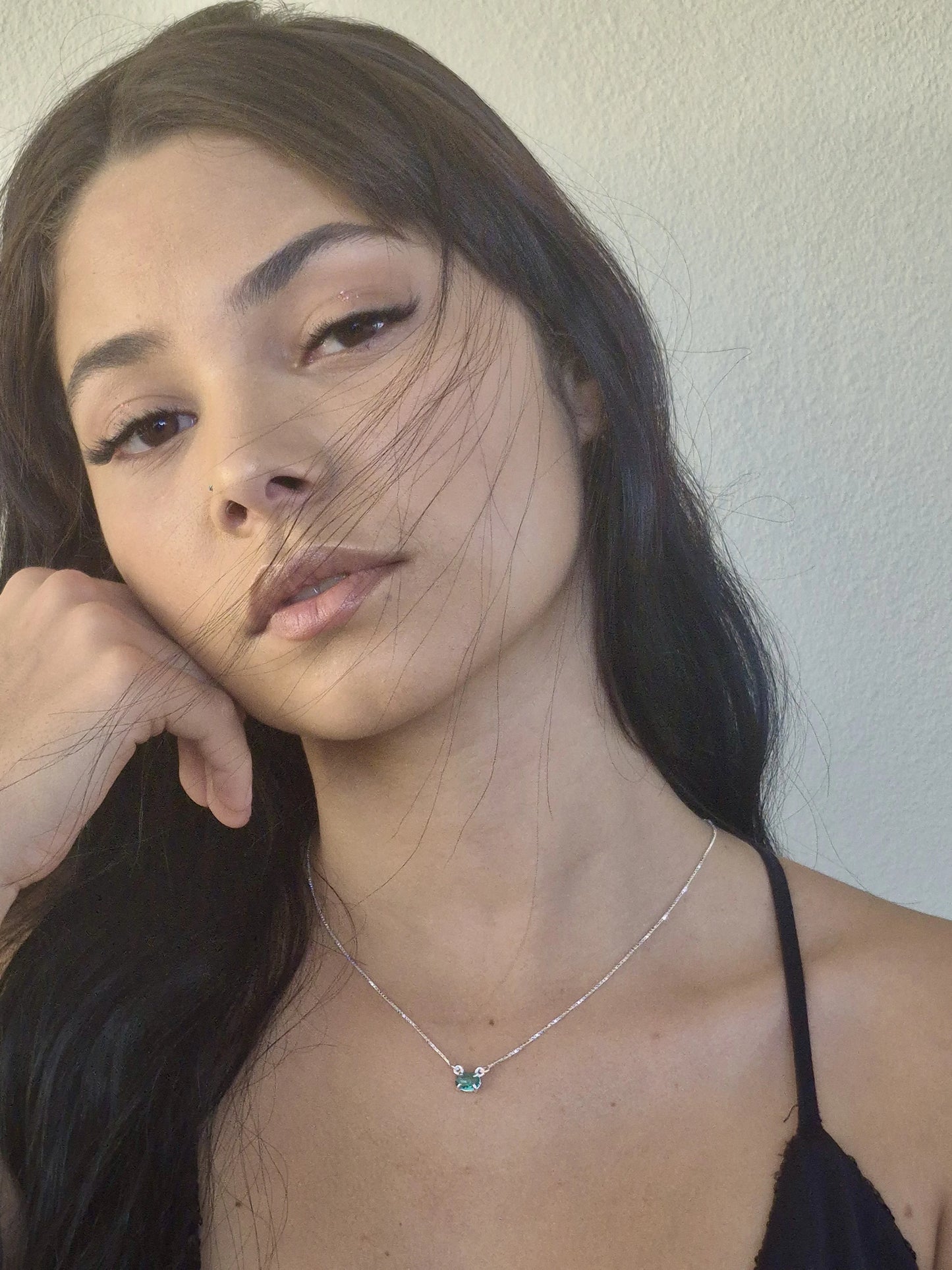 Choker em Prata - Pedra Oval