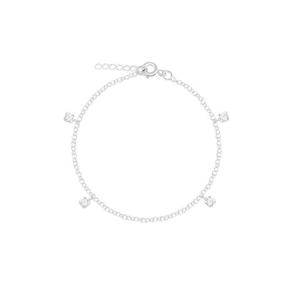 Pulseira em Prata - Pontos de Luz