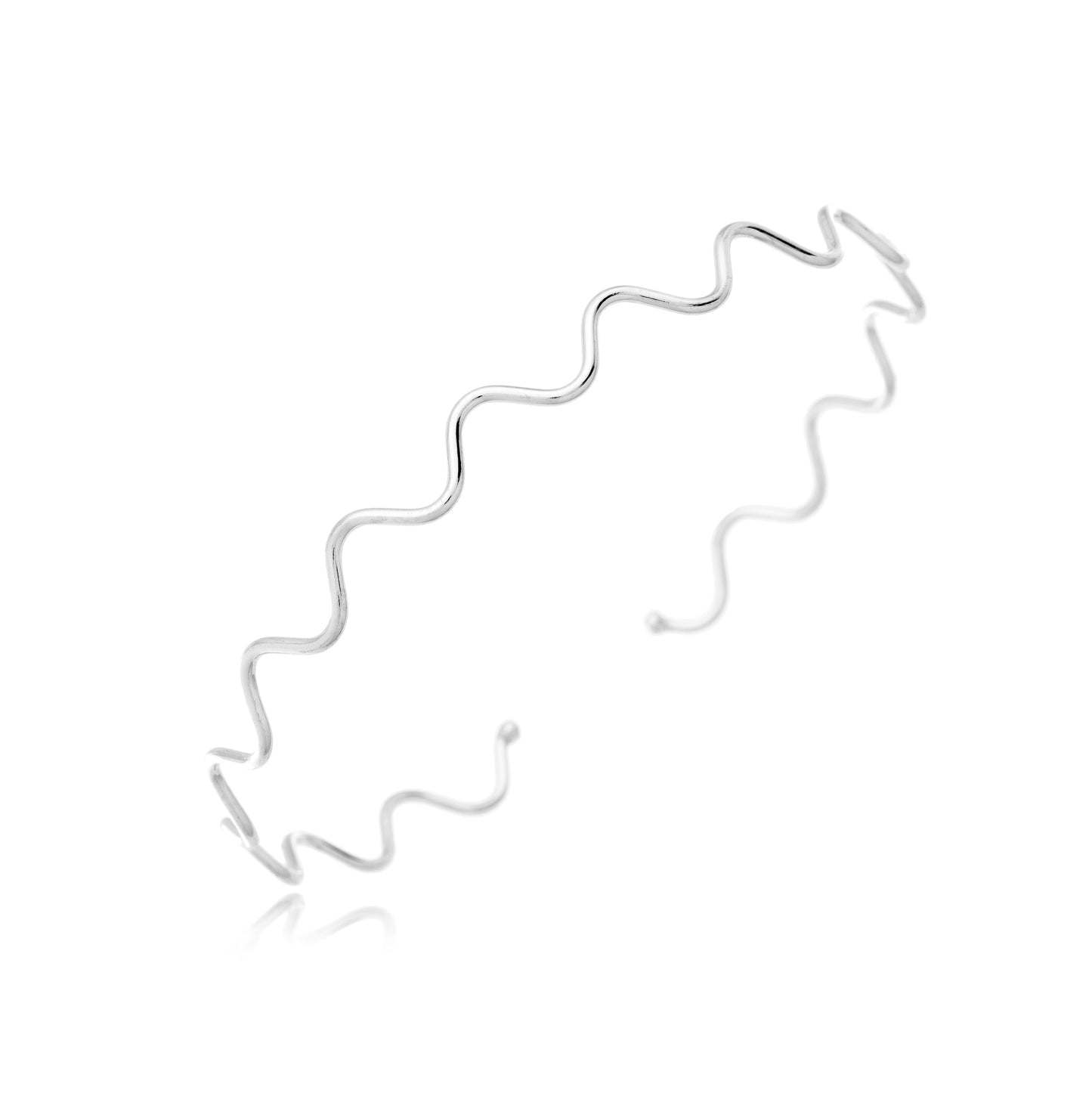 Bracelete em Prata - Fio Ondulado