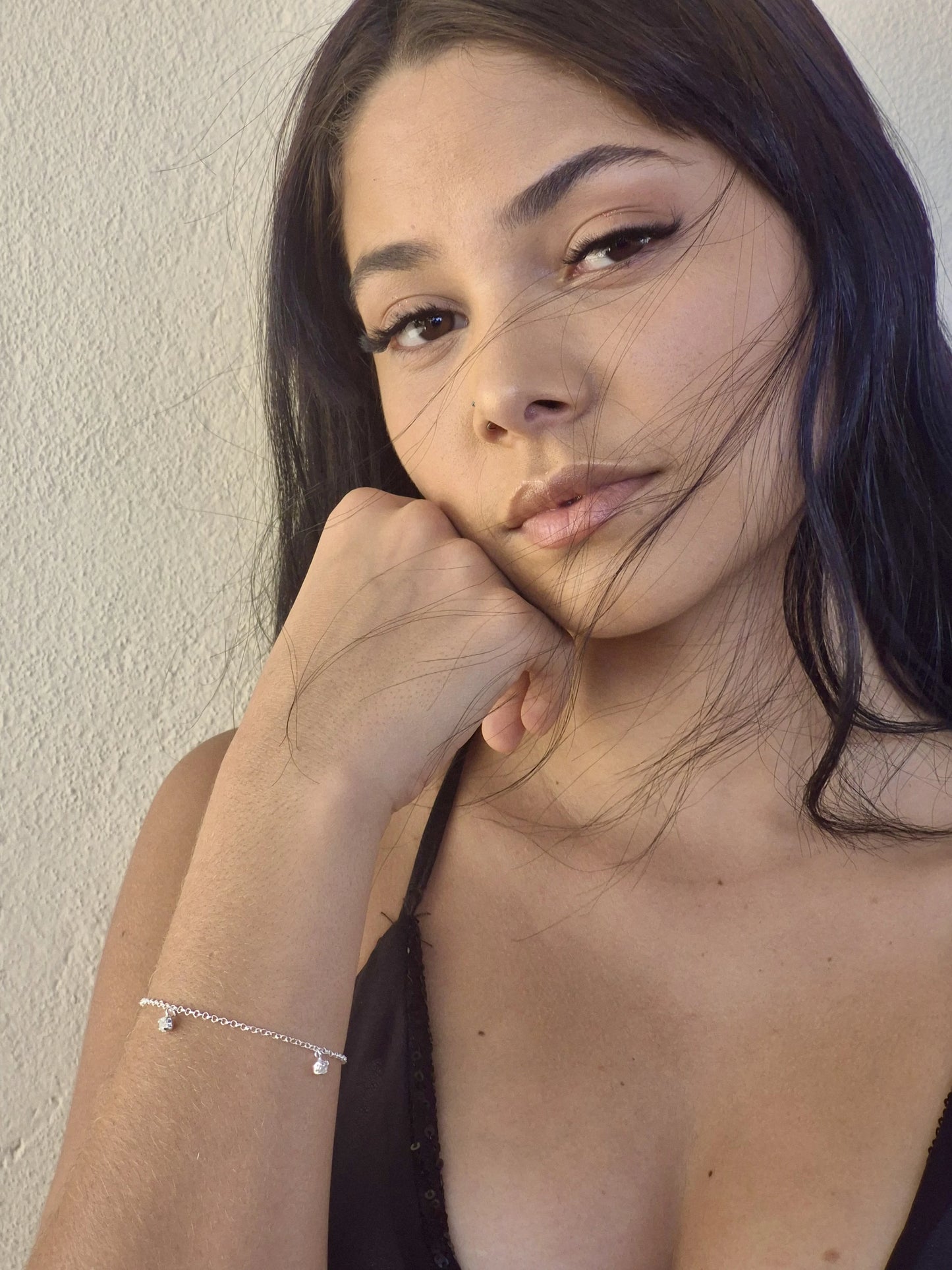Pulseira em Prata - Pontos de Luz