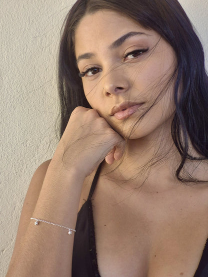 Pulseira em Prata - Pontos de Luz