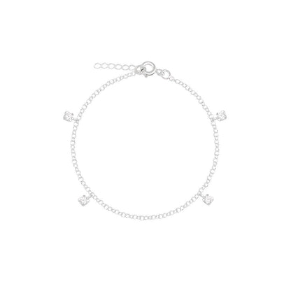Pulseira em Prata - Pontos de Luz